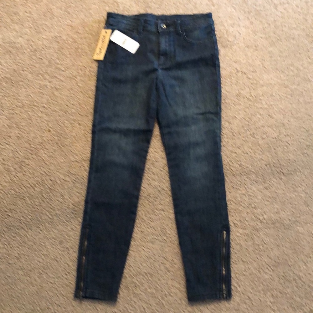 NWT Splendid Cropped Zip Ankle Jeans. Size 26